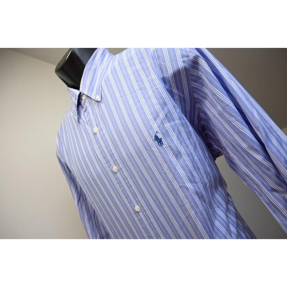Polo Ralph Lauren Dress Shirt Custom Long Sleeve Striped Button Up Mens Size XL